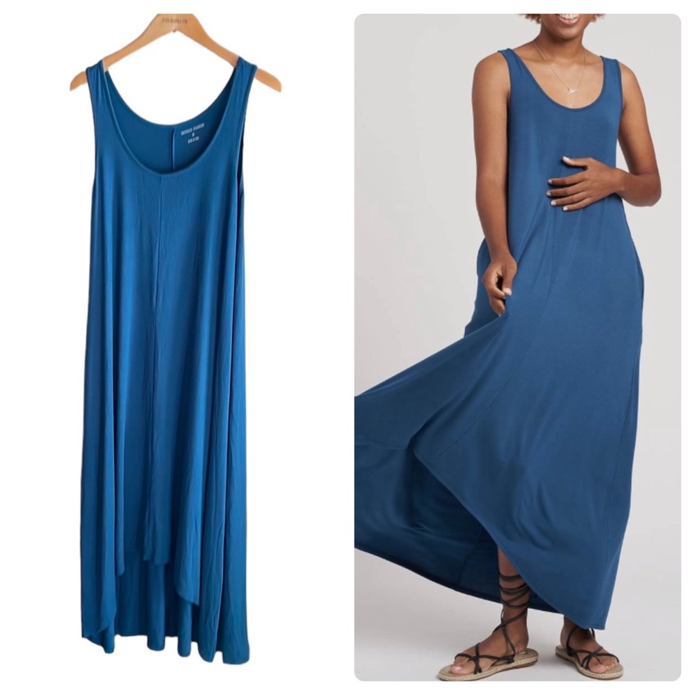 Universal Standard Blue High Low Dress